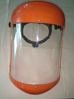Face Shield 9 x 12 inch with PVC Gear Belt 
