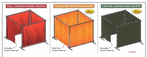Curtain With Complete Welding Booths