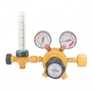 Weldcut Two Stage Two Gauge Regulator With Flowmeter